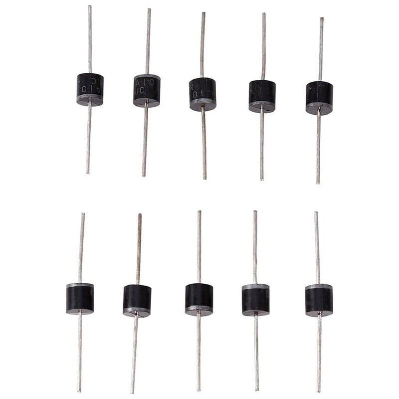 Rectifier, Blocking Diode Diode 10A, 10A10 Diode, 30 Pieces Rectifier Diodes, High Voltage Rectifier Diodes, 1000V Electronic Silicon Diodes, Schottky Diode, Electronic Silicon Diodes