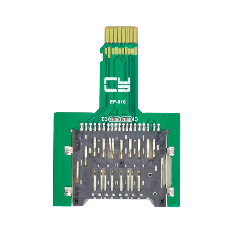 Xiwai TF Micro SD Male Extender to SD Card Female Extension Adapter PCBA SD/SDHC/SDXC UHS-III UHS-3 UHS-2 Green TF/SD