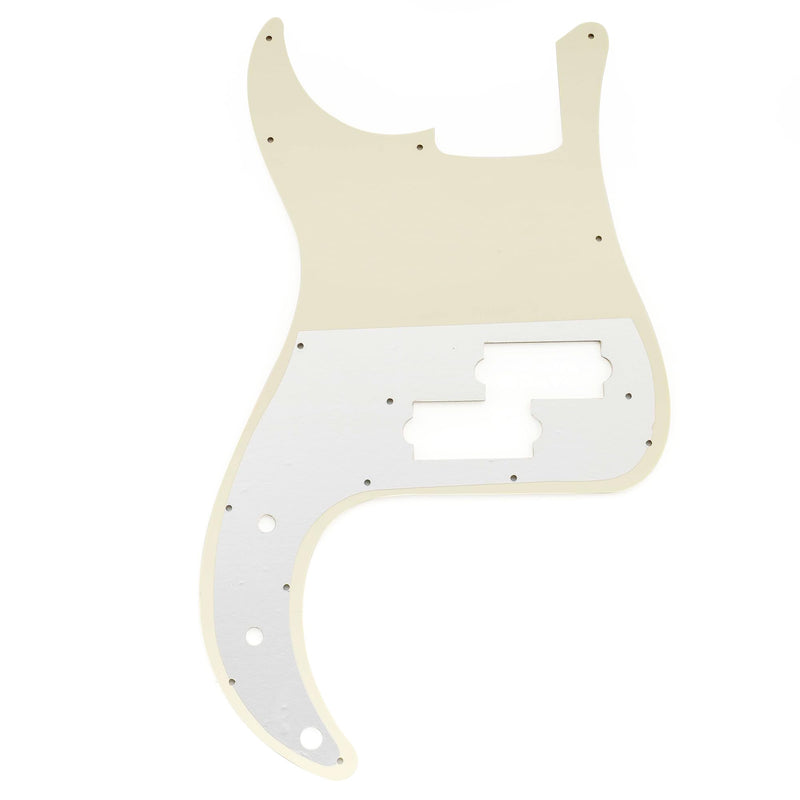 [AUSTRALIA] - Musiclily Pro 13-Hole P Bass Pickguard for MIJ Fender Japan 4-String Precision Bass, 4Ply Aged White Pearl 