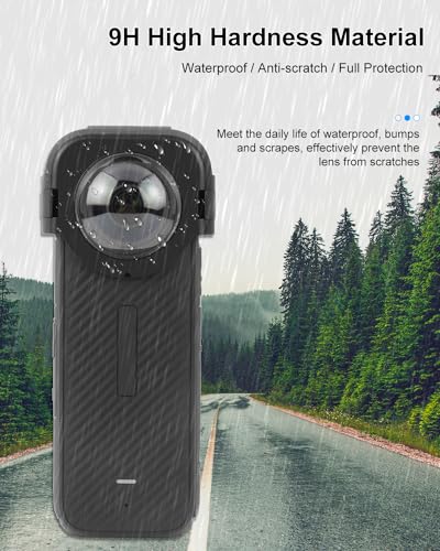 PULUZ Lens Protector for Insta360 X4, Optical Glass Lens Guard Protective Cover for Insta 360 X4 Removable Waterproof & Anti-Scratch Camera Cap Accessories