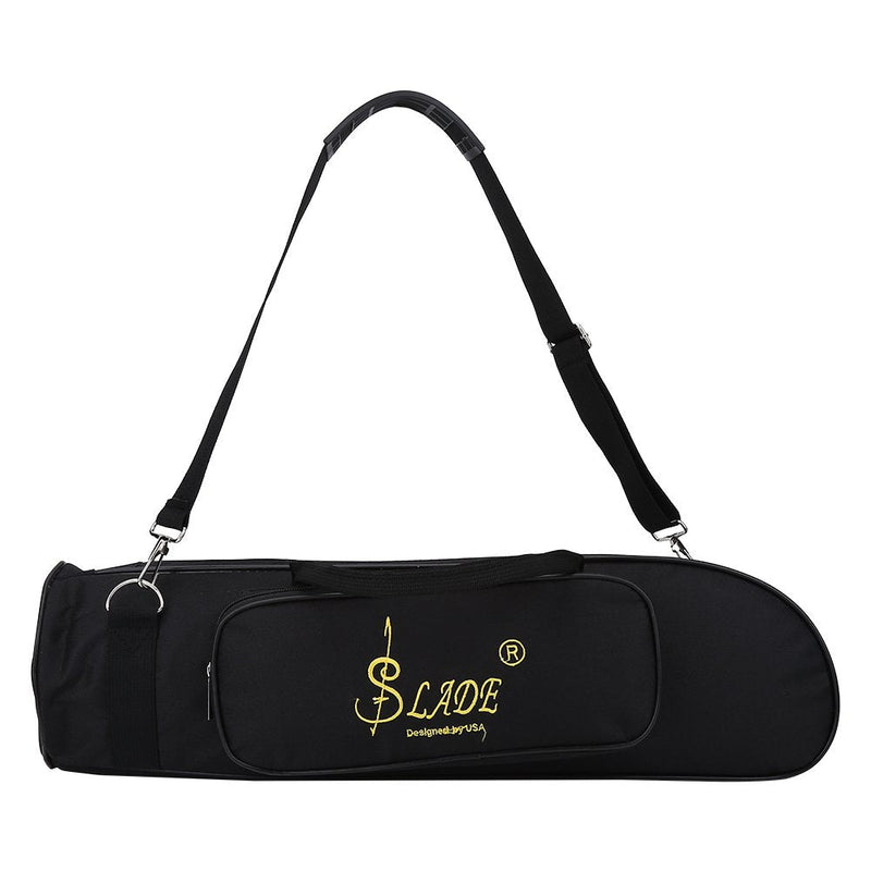 Alomejor Trumpet Bag Oxford Cloth Shockproof Trumpet Case with Shoulder Strap and Gripped Handle for Trumpeter Black