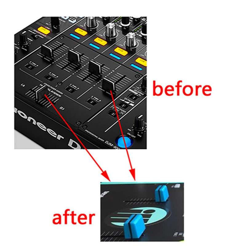 5pcs Universal Fader Knobs Replacement Fader Cap Slider for DJ Controller Mixer Console Pioneer Pioneer DJM、DDJ、XDJ, Denon Numark AKAI RANE VESTAX (Universal Black Hats) universal fader caps-5pcs black