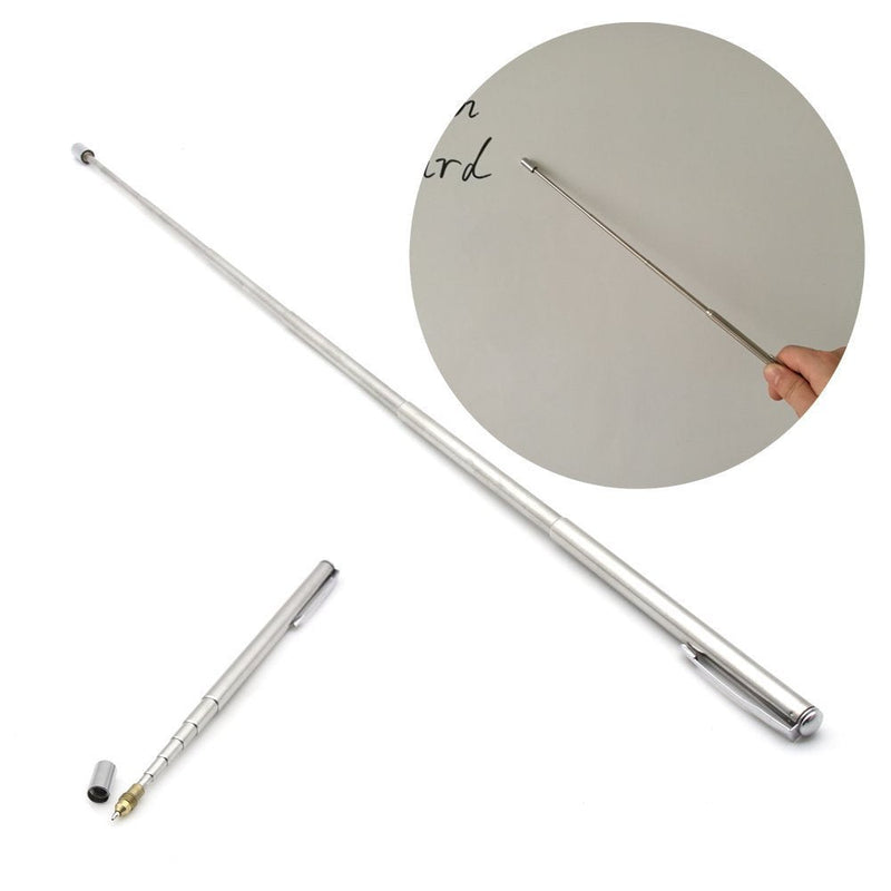 Selling Wonderful 2PCS Stainless Steel Pen Size Pocket Pointer with Clip - Hand Pointer Extendable Telescopic Retractable Ballpoint Pen Pointer Handheld Presenter Classroom Whiteboard Pointer 2-PACK