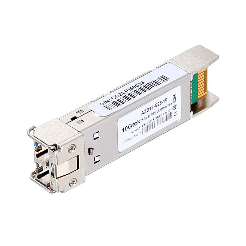 10Gtek 25G SFP28 SFP+ Transceiver, 25GBase-LR Module, 1310nm SMF, up to 10km, Compatible with Mellanox MMA2L20-AR 25GBase-LR: 10km