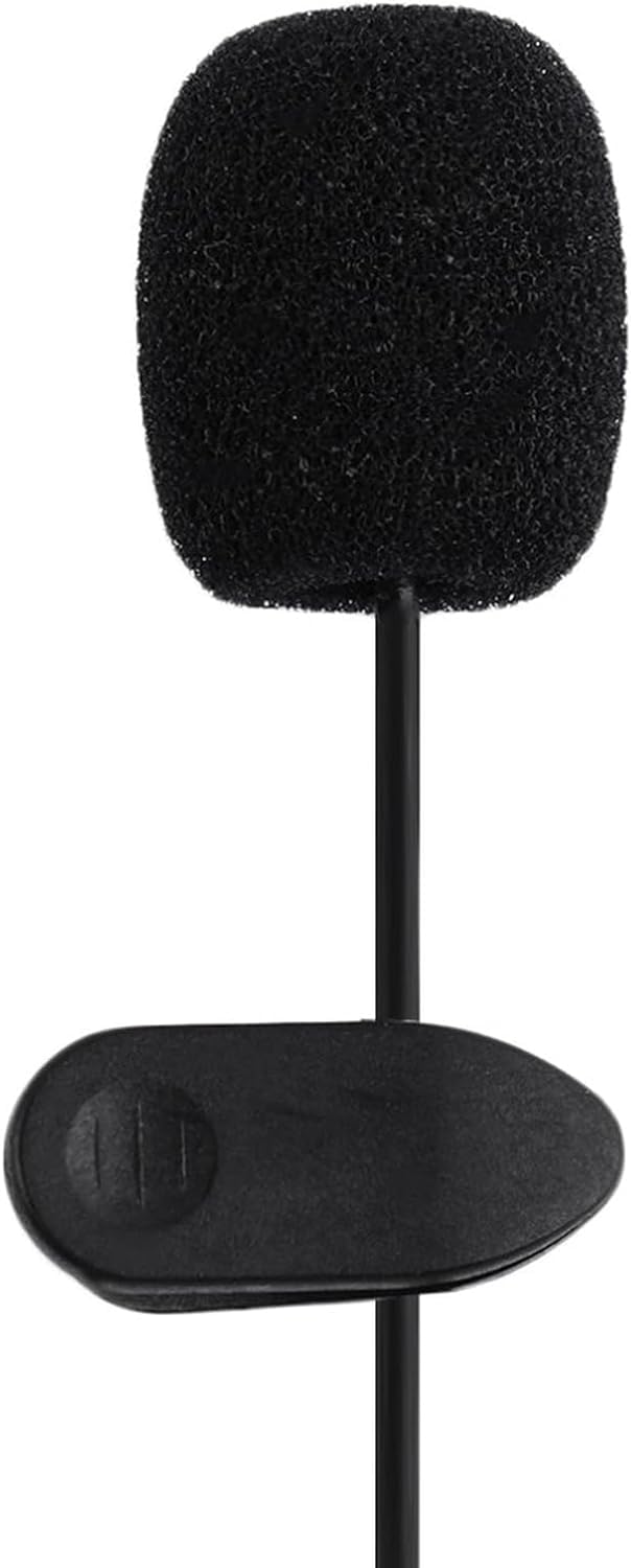 Black Plastic 3.5mm Wired Lavalier Microphone Speech Teaching Sound Amplifier Mic for Phone PC，Wireless Microphones and Systems，Wireless Lavalier Microphones