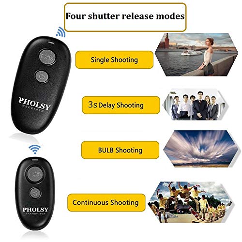 PHOLSY Wireless Release for Canon Olympus Fuji Camera Remote Control Compatible with Canon / Fuji / Olympus