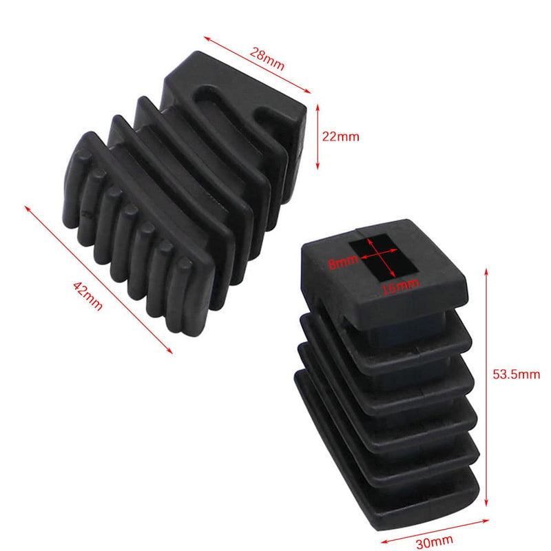 3/Pack Drum kit Rubber Feet Rack Stand Rubber Feet Drum Leg Protectors for Percussion Parts (Large - A) Large - A