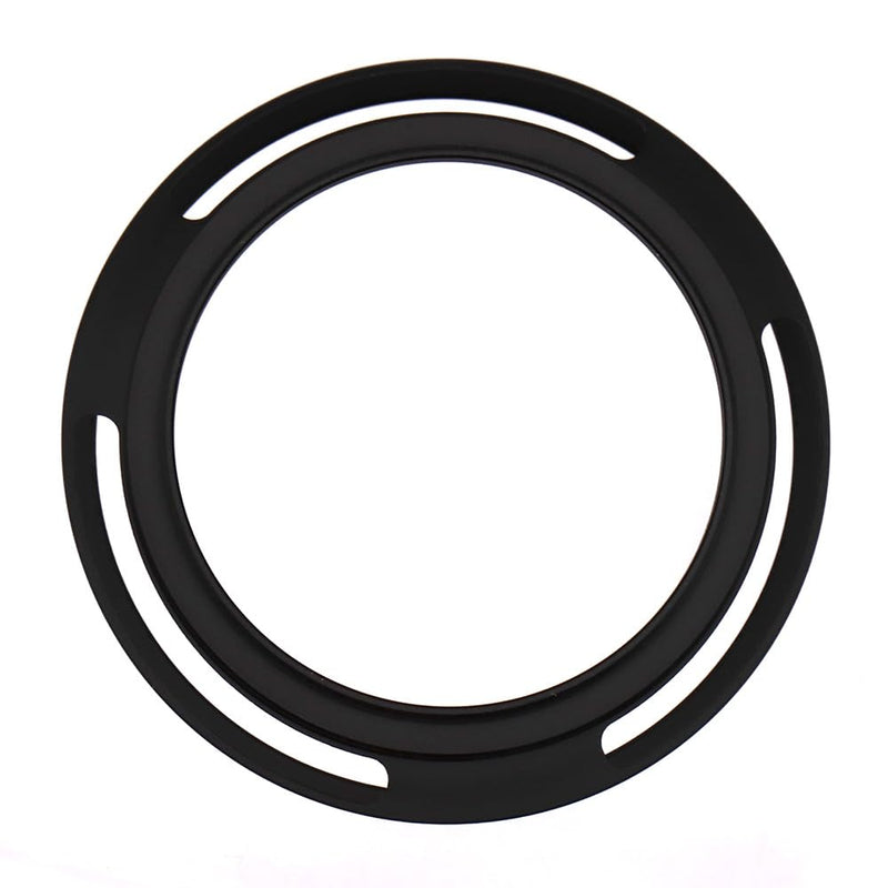 58mm Hollow Lens Hood 58mm Screw in Curved Vented Lens Hood 58mm Metal Lens Hood for 58mm Lens Hood Wide(Black)
