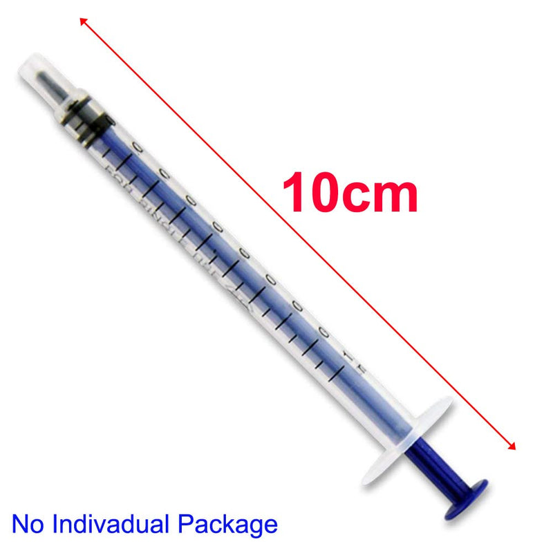 [AUSTRALIA] - Gebildet 100 x 1 ml Syringes, Oil Dosing Syringe (without Needles) with Caps, for Small Pet Feeding, Industrial Precision Application [Not Medical Use] 1ml-100pcs 