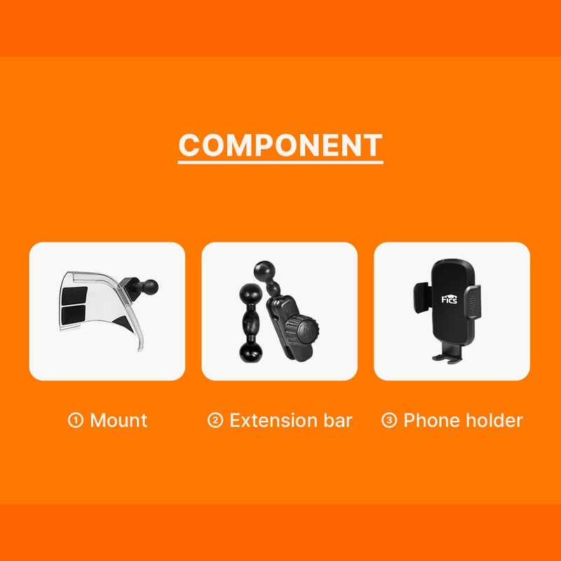 FICS Car Phone Holder for Chevrolet Trailblazer 2024, 2025, 2026 – Custom-Fit Mount for Seamless Display Integration, Interior Accessories for Navigation Use, Stable Driving View