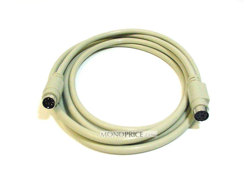 Monoprice PS/2 MDIN-6 Male to Female Cable - 6 Feet - Used as PS/2 Keyboard/Mouse Connector