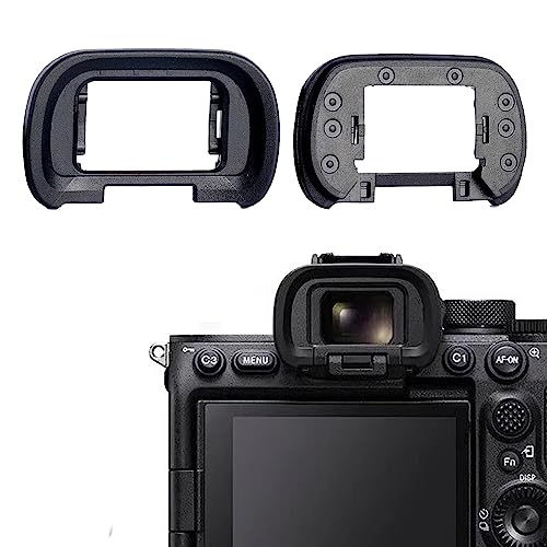 Viewfinder Eyecup Eye Cup FDA-EP19 for Sony Alpha A7R V A7RV A7R5 A7 IV A7M4 A7IV A1 & A7S III A7SIII A7S3 ILCE-7SM3, PCTC Replaces Sony FDA-EP19 Eyecup & Hot Shoe Cover (2+1 Pack)