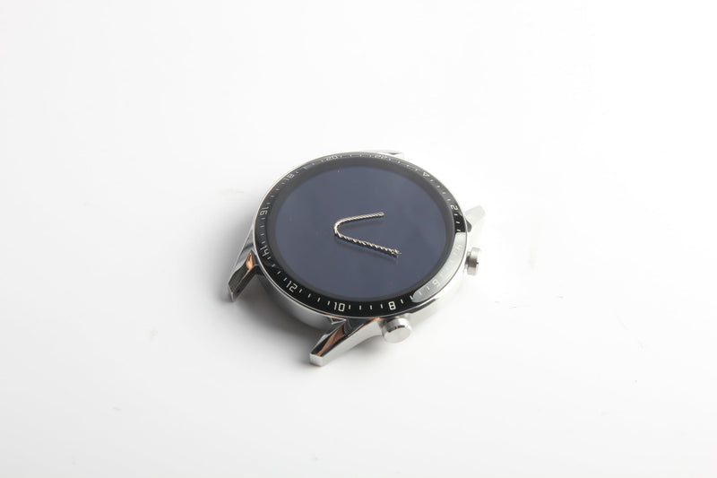 for Huawei Watch GT2 46mm Screen Replacement 1.39" OEM LCD Display Assembly with Frame Tweezers LTN-B19 DAN-B19 (Black Stainless Steel) Black Stainless Steel