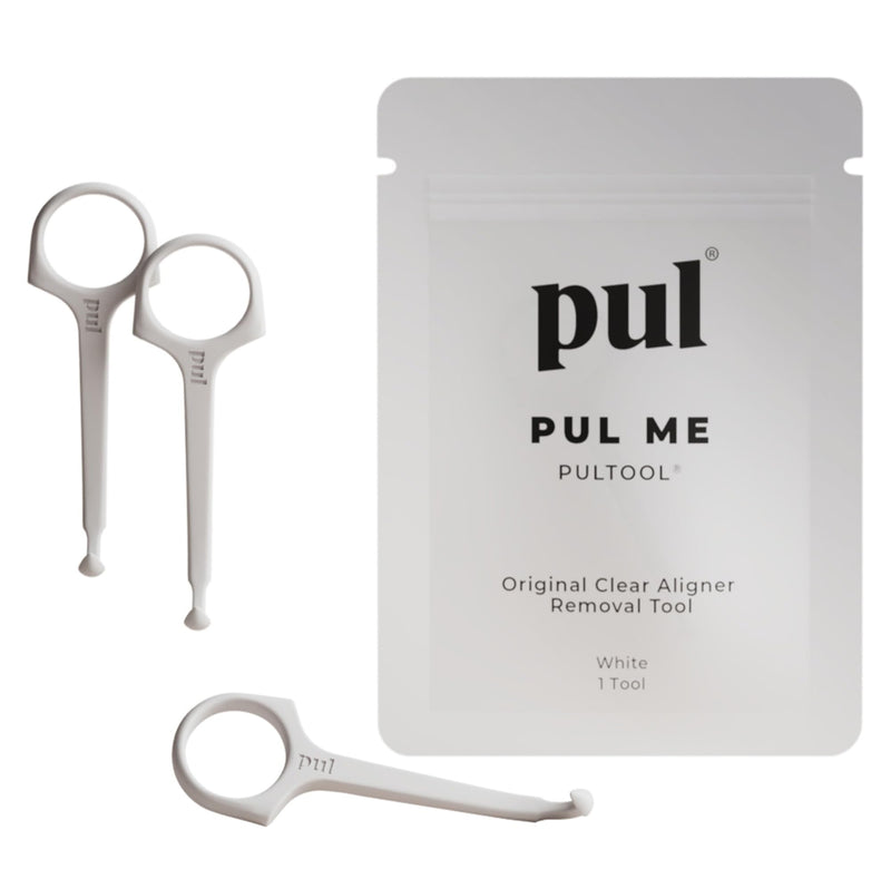 [AUSTRALIA] - PUL Pack of 3 Aligner Removal Tool – Invisalign Remover Tool & Retainer Hook for Clear Aligners, Trays & Night Guards – Reusable Invisalign Accessories, Aligner Hooks & Retainer Removal Hook – White 3 Pack 