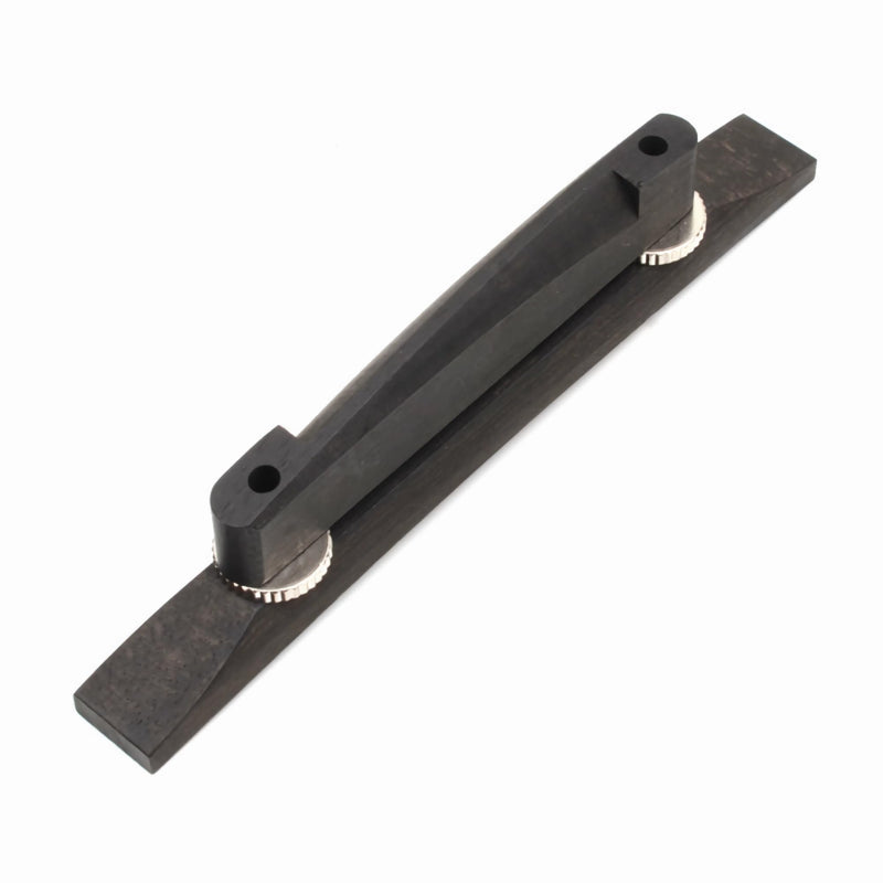 [AUSTRALIA] - Ebony Jazz Guitar Bridge, Adjustable Bridge for Archtop Guitars Parts Replacement 