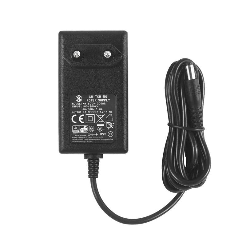 DC 15V 1A 1000mA Power Supply Adapter, Plug 5.5 mm x 2.1 mm with Selectable 5.5 mm x 2.5 mm, 3.5 mm x 1.35 mm Plug Tips