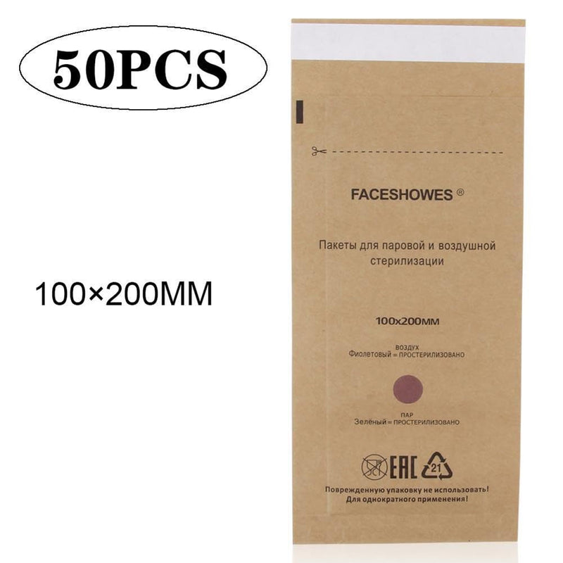 Sterilisation Bags, Pack of 50 Self-Sealing Sterilisation Bags, Disposable Sterilisation Bag, Dental Tool Sterilisation Bag, Sterilisation Bag Self-Adhesive Sterilisation Bag