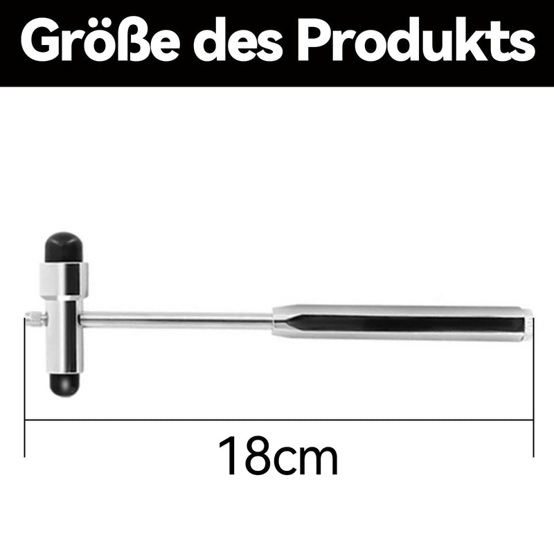 COZERI Trömner Neurological Reflex Hammer, Multifunctional Medical Reflex Diagnostic Hammer with Double Plastic Head, Percussion Hammer for Neuro Reflex Tests