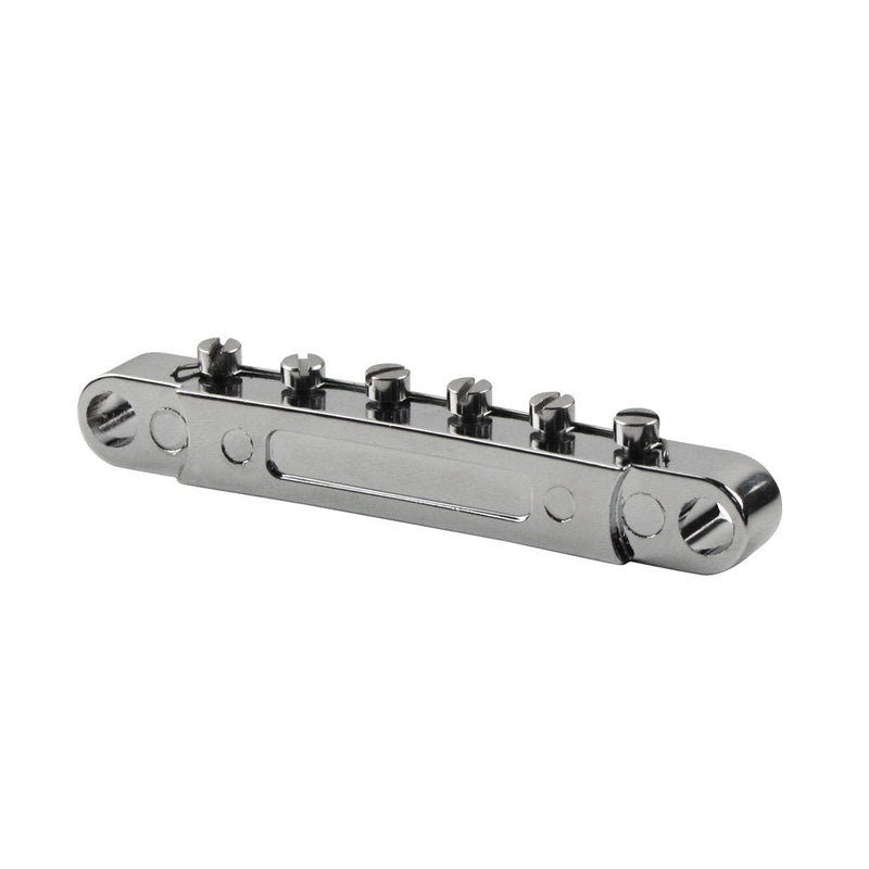 FLEOR Electric Guitar Tune-O-matic Bridge & Tailpiece with Studs Set Fit Gibson Epiphone Les Paul Guitar Part, Chrome Chrome Bridge & Tailpiece Set