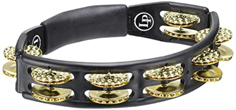 [AUSTRALIA] - LP174 Cyclops, Dimpled Brass Jingles, Black, Hand Held Tambourine 