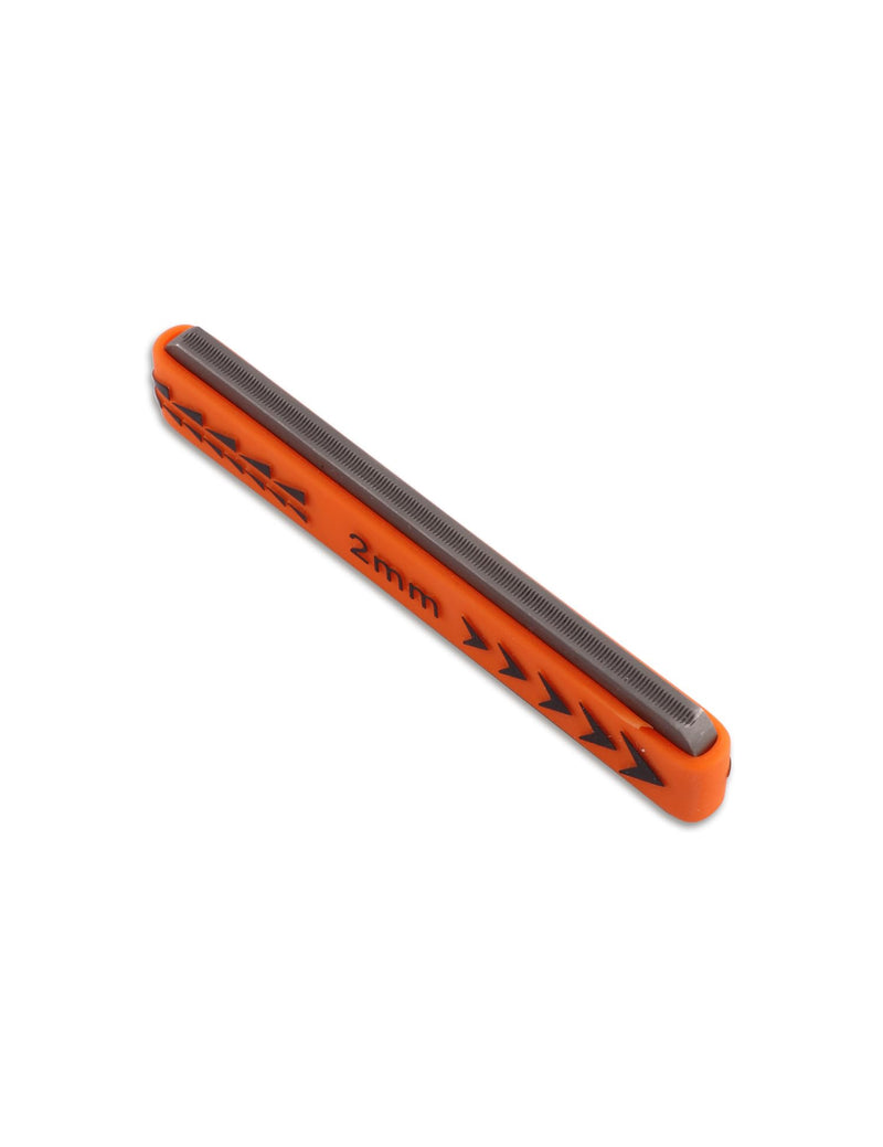 Metallor Guitar Fret Crowning Files Dual Sized Compact Fret Dressing File for Standard Guitar Frets with Coarse and Fine Cutting Edges Rubber Grip Guitar Luthiers Tools Repair Tools. (2mm-Medium) 2mm-Medium