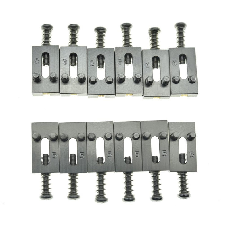 Dopro Premium Stainless Steel Bridge Roller Saddles Tremolo Bridge Roller Saddle for Strat/Tele Guitars 10.5mm Width 2-1/16"(10.5mm) width