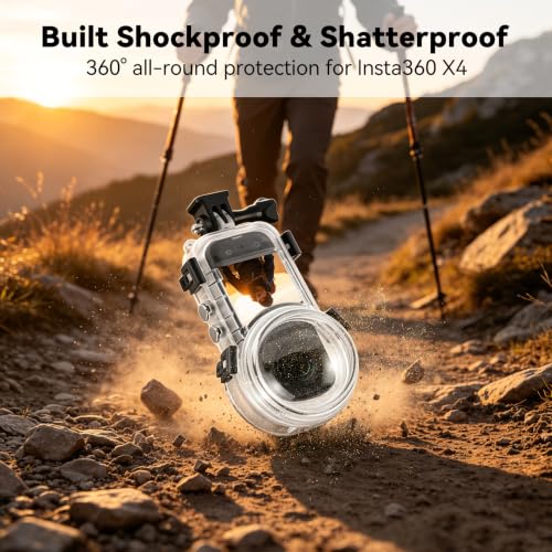 50m/164ft Invisible Waterproof Dive Case for Insta360 X4 For Insta 360 X4