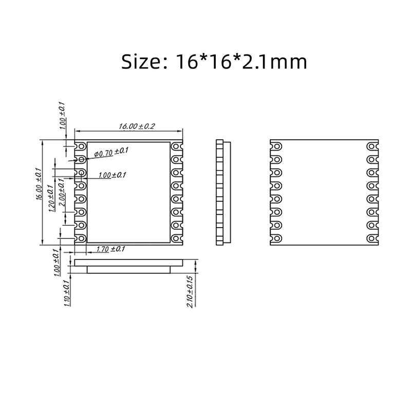 LoRa Ultra Long Range Transceiver, Compatible with RFM95W Wireless Transceiver Module 915MHz SPI Port SX1276 LoRa Module LoRa1276-C1 (5 PCS) 5 PCS