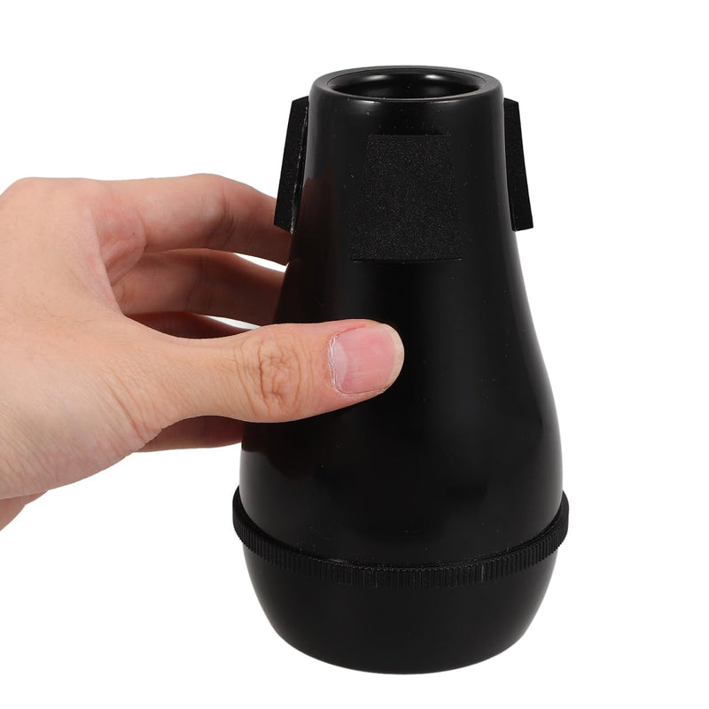 SUPVOX 2pcs Trombone Mute Plastic Tenor Trombone Straight Mute Lightweight for Practice Easy to Install Reusable Accessory for Musicians 13.2X8X4.8CMx2pcs Blackx2pcs
