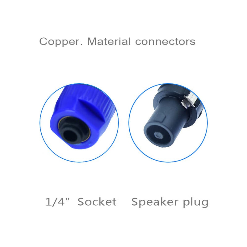 [AUSTRALIA] - Speakon to 1/4 Adapter na4ljx Connector Upgraded 1/4" inch ts Jack Female to NL4FC Male Converter are for Converting Cable to NL4FC Plug for pa dj Speaker/Amplifier/Mixer (2pcs) 2pcs 