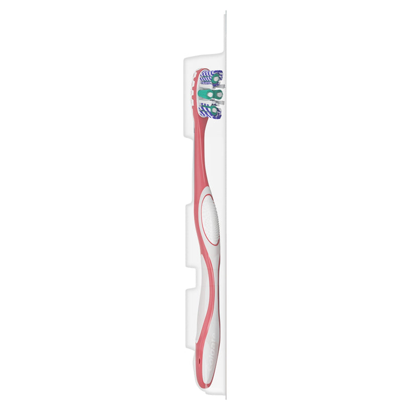 [AUSTRALIA] - Colgate 360 Optic White Advanced Whitening Toothbrush, Adult Medium Toothbrush with Whitening Cups, Helps Whiten Teeth and Removes Odor Causing Bacteria, 2 Pack 2 Count (Pack of 1) 