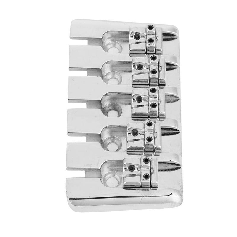 Bass Saddle, High-Quality Replacement for 5-String Electric Bass Guitar Bridge, 5 String Electric Bass Guitar Bridge, Durable Guitar Accessories for Electric Bass Players