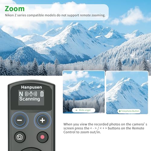 for Nikon Rechargeable Shutter Release,Wireless Camera Remote Control Rechargeable for Nikon
