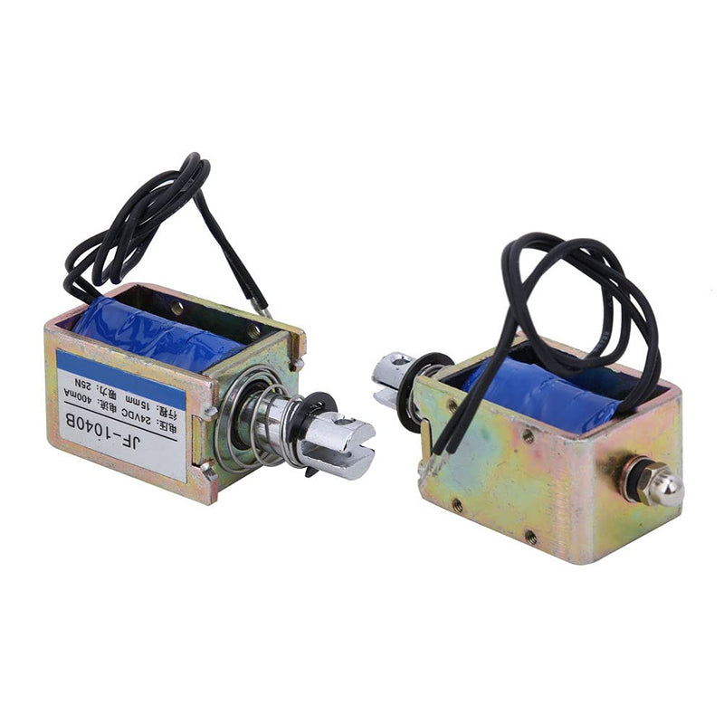 Jeanoko Low Friction 15 mm Hub Push Pull Electromagnet Antioxidation 25N 24V JF-1040B Magnetic Electromagnet Easy Installation for Vending Machines