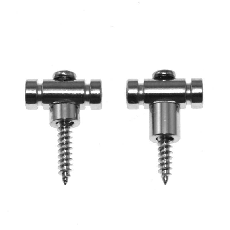 Maxmoral 2Sets Guitar Roller String Retainer String Guide String Tree Replacement Parts Stable Stringing Guitar Head String Presser for Chrome Electric Guitar