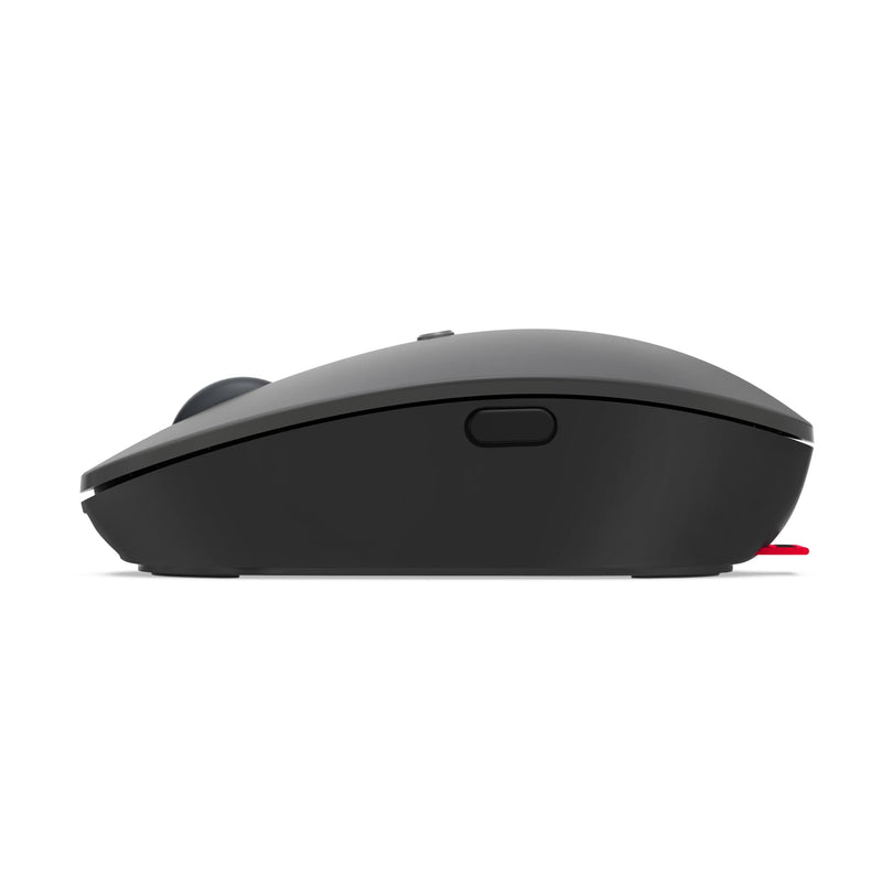 Lenovo Go USB-C Essential Wireless Mouse, 2.4 GHz Nano USB-C Receiver, Adjustable DPI, Rechargeable Battery, Ambidextrous, GY51C21210, Grey