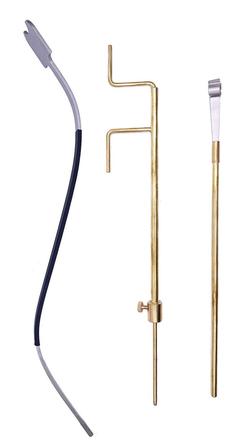 [AUSTRALIA] - Luthier Install Repair Tool Cello Sound Post Tool Include S Style Setter & Gauge & Retriever Set 3pcs 