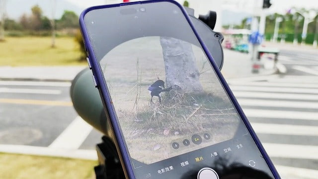 FANAUE Telescope Phone Adapter, Spotting Scope Smartphone Phone Mount for Binoculars Monocular Microscope, Magnetic Cell Phone Digiscoping Holder for Camera Photography