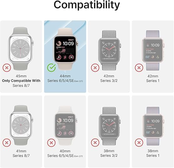 Catalyst 330ft Waterproof Case for Apple Watch Series SE 6/5/4 44mm, 100%, Premium Soft Silicone Watch Band, Shock Proof Rugged Protective case, Microfiber Cloth Included – (Grey)