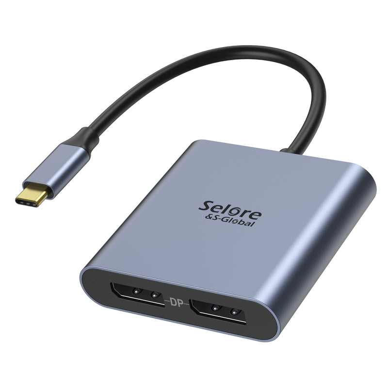 Selore&S-Global USB C to Dual HDMI Adapter + Dual Displayport Adapter