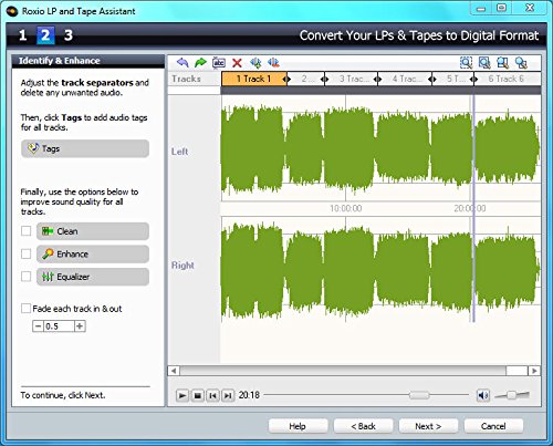 Roxio Easy LP to MP3 | LP and Cassette to CD or MP3 Audio Converter [PC Disc]