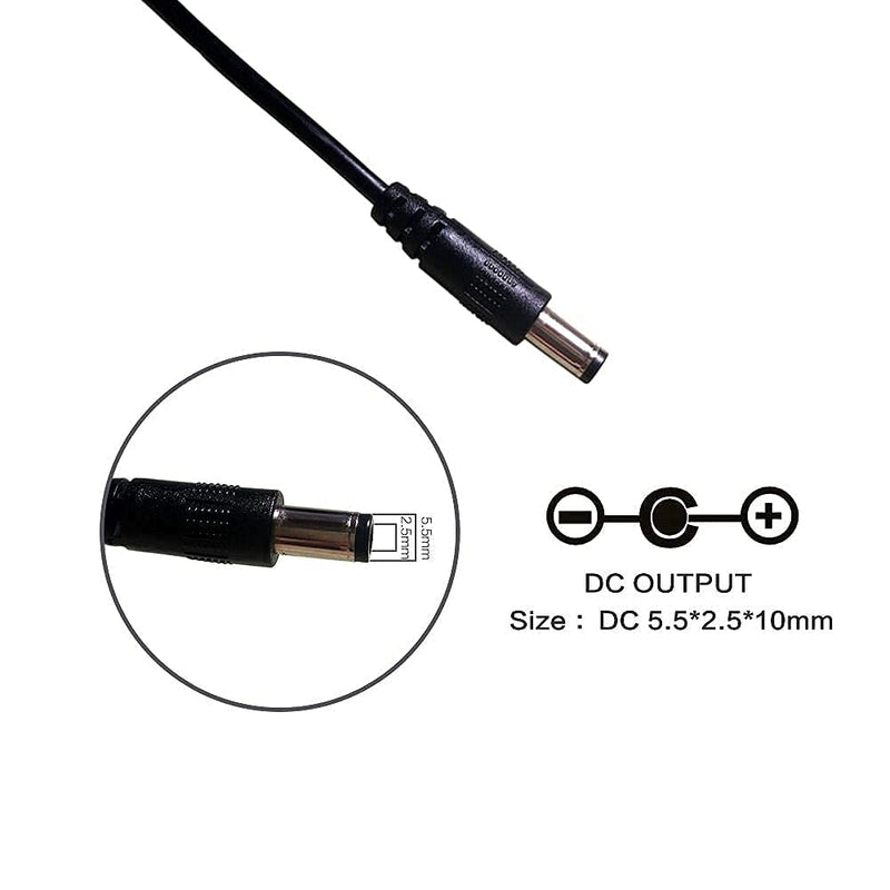 48v Power Supply, 48v Power Adapter is Compatible with polycom IP Phones VVX 300, 301, 310, 311, 400, 401, 410, 411, 500, 501, 511, 600, 601, 611, Sound Point IP 560, 670...