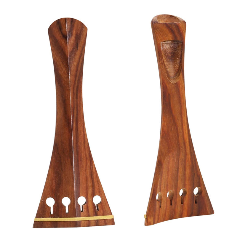 [AUSTRALIA] - Yardwe 4/4 Violin Accessories Set with Jujube Wood Tailpiece Chinrest Endpin and Pegs Comfortable Chin Rest for Beginner Violin Players 