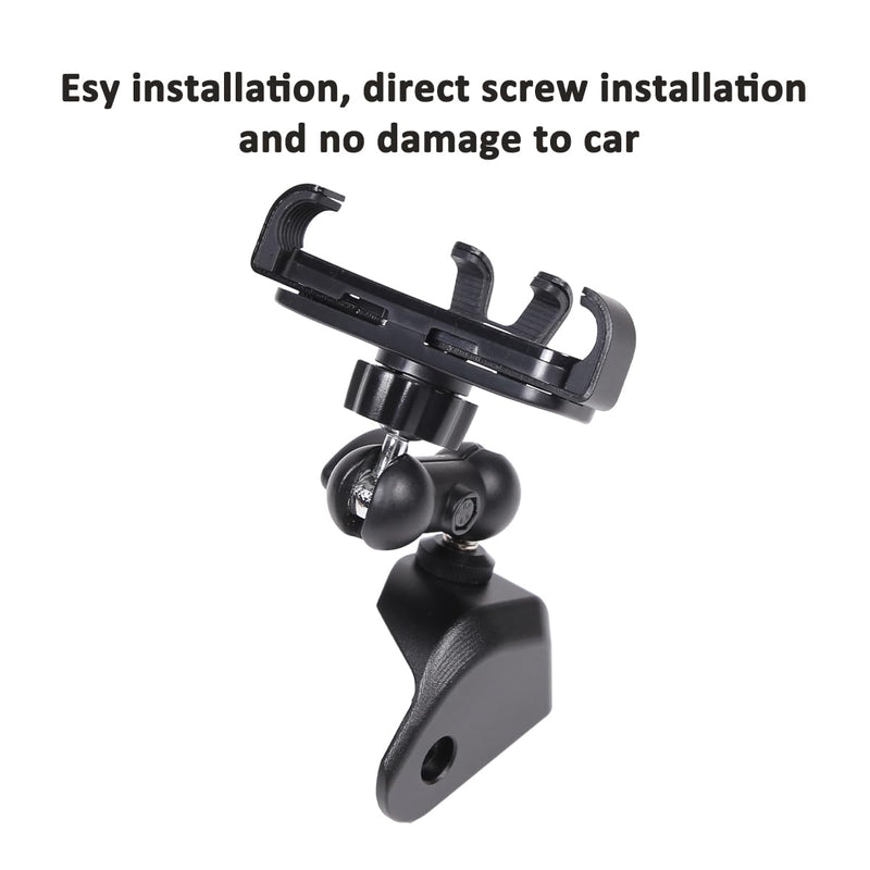 Alumium Alloy Dashboard Side Mobile Phone Holder Trim Compatible with Land Rover Defender 90 110 130 2020-2024 Car Central Control Car Phone Mount (Style B, Left)