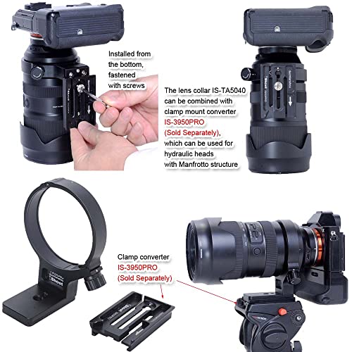 Tripod Mount Ring Lens Collar Compatible with Tamron 50-400mm f/4.5-6.3 Di III VXD A067, Lens Support Holder Bracket Bottom is Arca-Swiss Fit Quick Release Plate Dovetail Groove