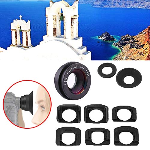 1.5X Camera Viewfinder, DSLR Fixed Focus Eyepiece Magnifier Viewfinder Eyecup Magnifying for for APS-C, for, for for for for Leika R, for
