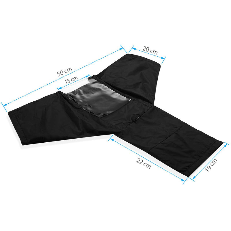 Powerextra Professional Waterproof Camera Rain Cover Protector for Nikon Sony Pentax and Other Digital SLR Cameras, Great for Rain Dirt Sand Snow Protection (Black)