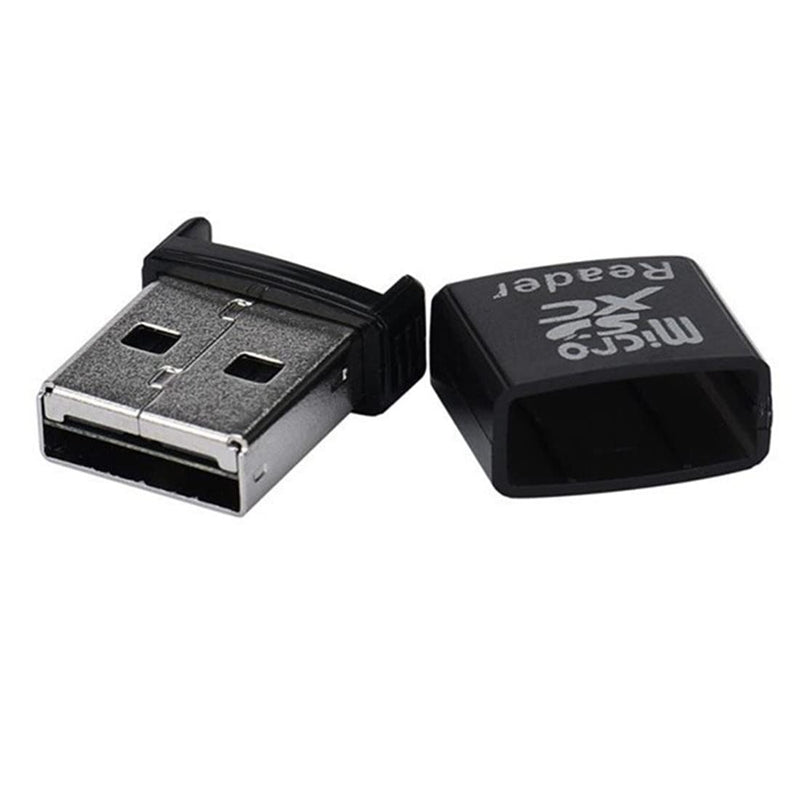 TXY USB 2.0 Mini Card Reader Mini Super Speed USB 2.0 Micro SD/SDXC TF Card Reader Adapter Laptop Accessories (Black) Black