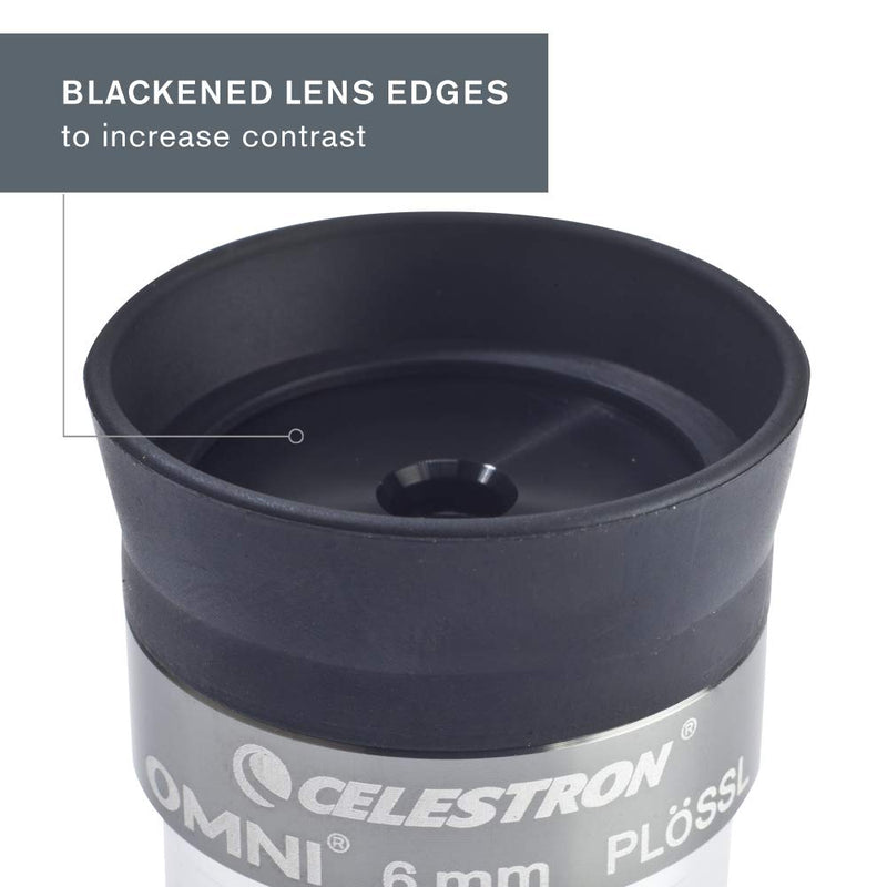Celestron 93317 Omni Series 1.25" (6mm) Eyepiece 1.25" 6 mm Omni Eyepiece
