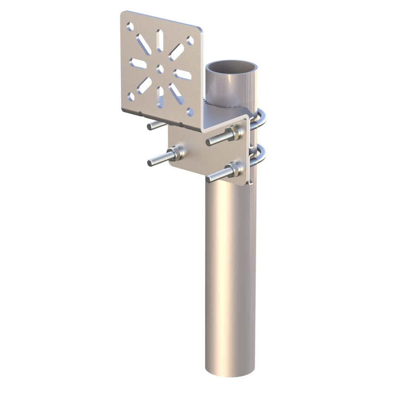 Pole Mount Bracket Anti Vibration Antenna Mount Hardware Accessories [ Without The Pole ] for Outside Home Antenna Pole Holder Antenna Pole Mount Kits N Bracket